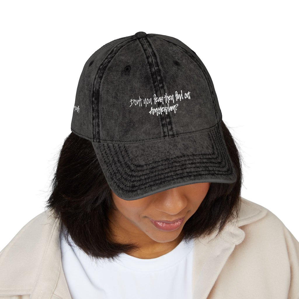 'Amsterdam' Vintage Embroidered Cap