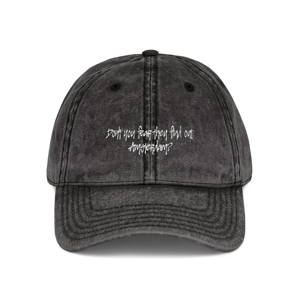 'Amsterdam' Vintage Embroidered Cap