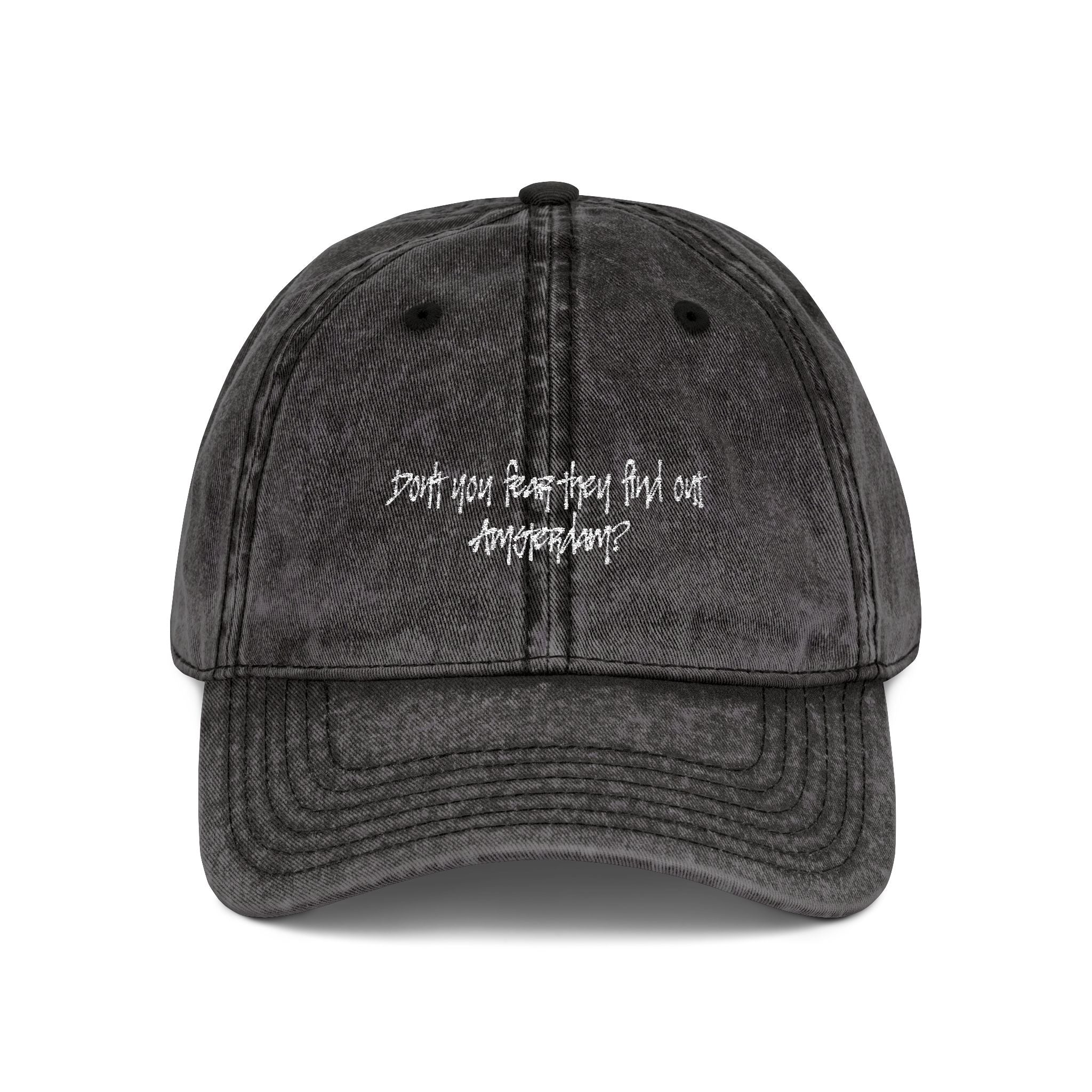 'Amsterdam' Vintage Embroidered Cap