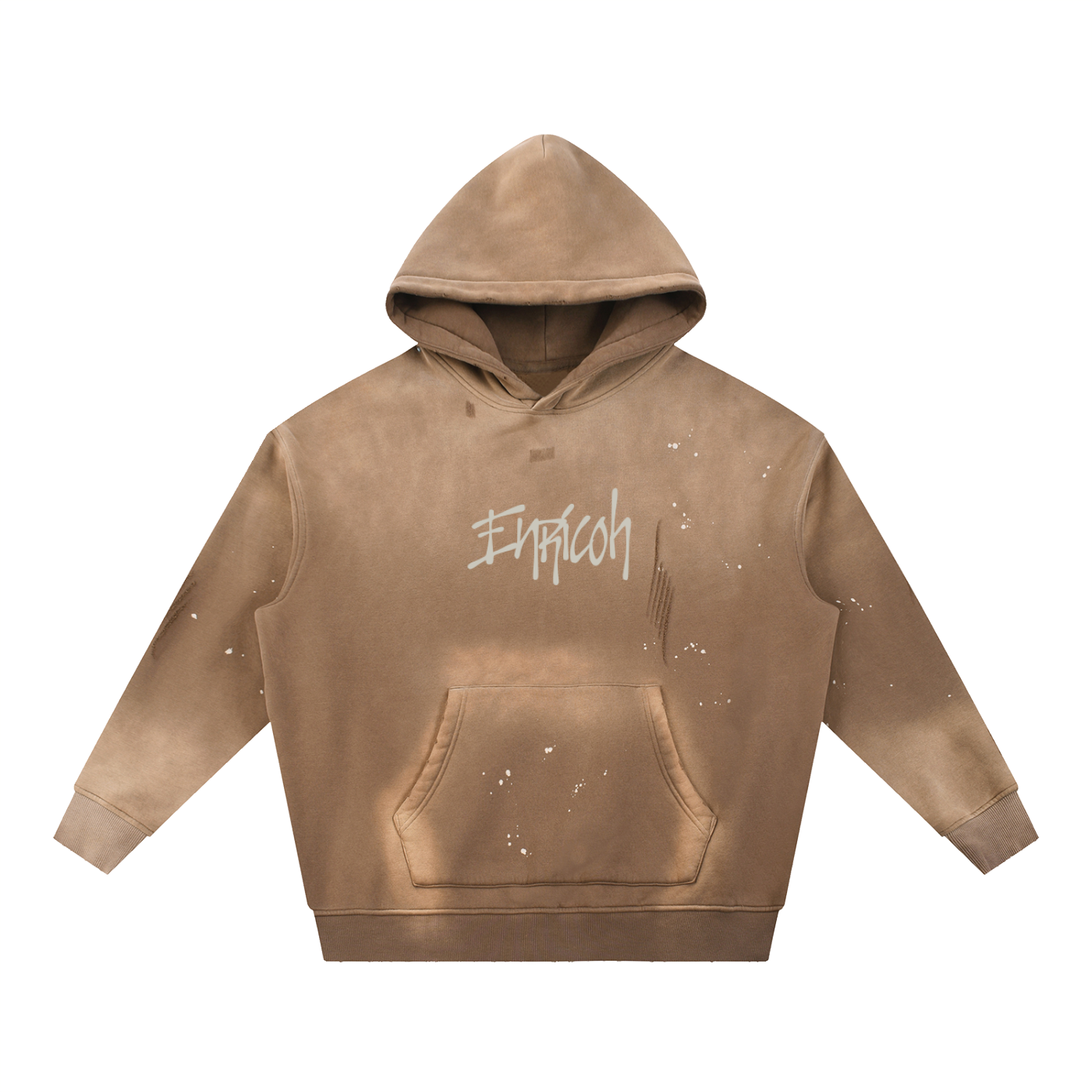 'Get Me Hard' Lyrics Vintage Washed Frayed Fleece Hoodie