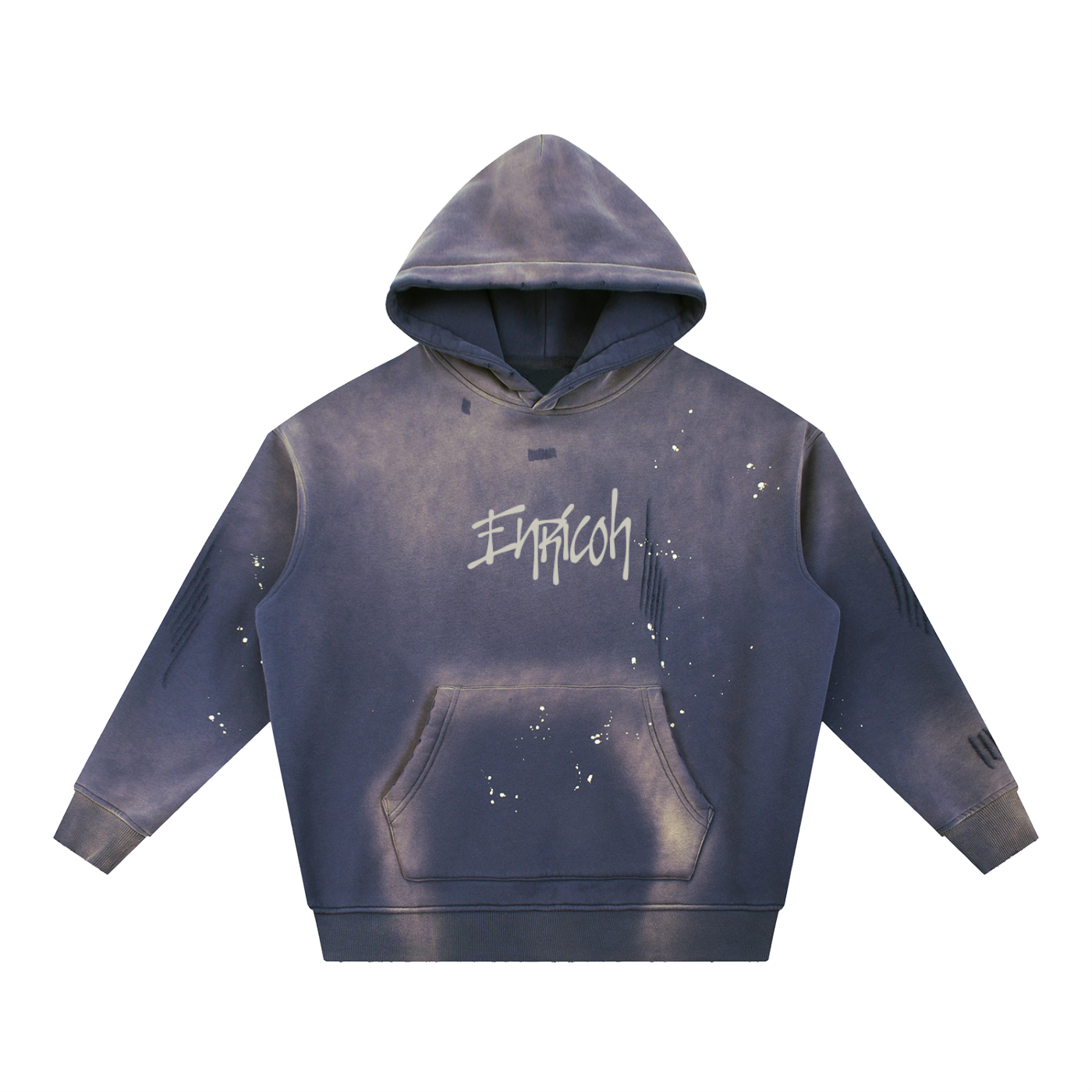'Get Me Hard' Lyrics Vintage Washed Frayed Fleece Hoodie