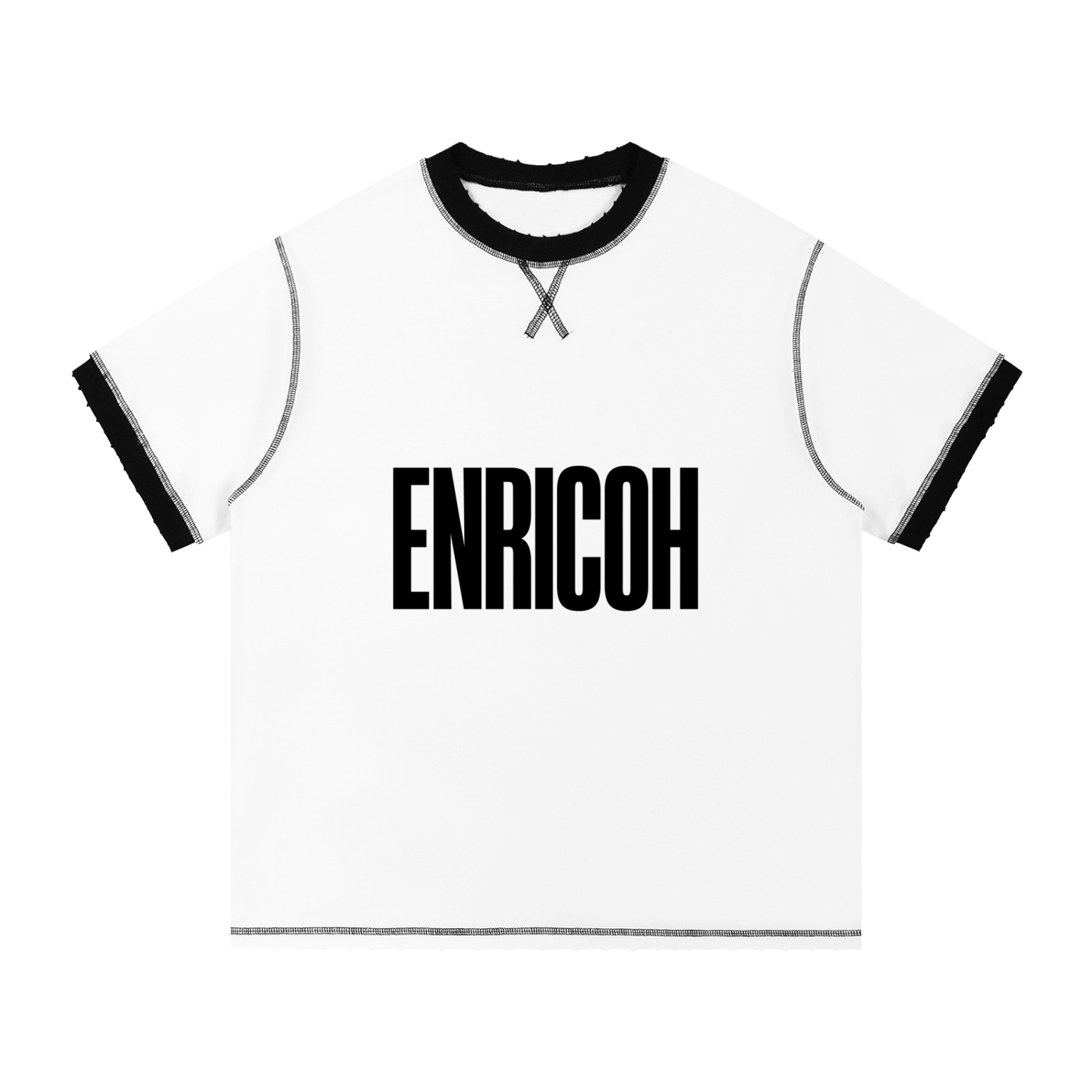 Contrast-Stitched Cotton T-Shirt